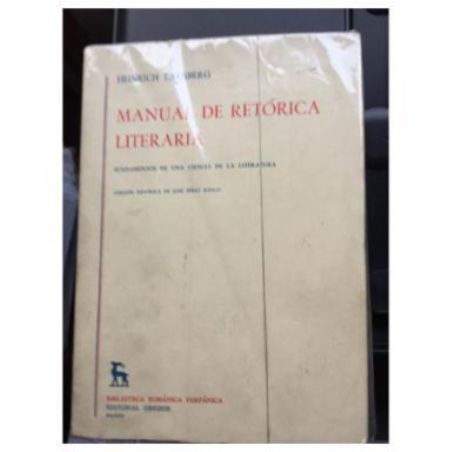 MANUAL DE RETORICA LITERARIA II
